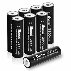8個パック 単3 充電池 BONAI 単3形 充電池 充電式ニッケル水素電池 8個パック（超大容量2800mAh 約1200回使