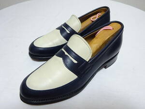 JOSEPH CHEANEY&SONS×allureville　BONNIE　チーニー× アルアバイル　コインローファー　バイカラーローファー　レディース　UK3　23cm位