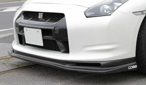 ●R35 GT-R用JDMタイプ ダクト付 カーボンリップスポイラー/フロントスポイラー/ウイング/綾織カーボン/MY10/トップ/TOP/シークレット/Secr