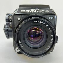 ZENZA BRONICA ゼンザブロニカ TL /EC-TL/ CB 360376/NIKKOR-H・C 1:2.8 f:75mm 774420/Nikon レンズ/ニコン_画像1