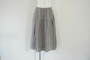 [ prompt decision ]O'NEIL of DUBLIN O'Neill obda Brin lady's flax skirt beige group size :I42 i-ll Land made [686016]