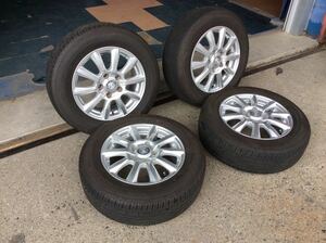 美品 バリ山 中古 ダンロップ 195/65R15 195/65-15 2021年製 4本 アルミ SET セレナ ノア ヴォクシー エスクァイア シルフィ ストリーム