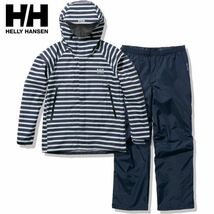 ★新品★ヘリーハンセン★レインスーツ 上下セット ユニセックス HOE12101 HB サイズWM トレッキング タウンユース 撥水 防臭_画像1