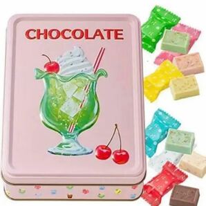 メリーチョコレート　はじけるキャンディチョコレート　限定ピンク缶1缶新品未開封