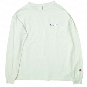 READYMADE レディメイド 21AW 日本製 PIONCHAM L/S T-SHIRT ロゴ刺繍ロングスリーブTシャツ RE-CO-WH-00-00-200 L ホワイト 長袖 mc68087