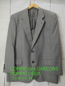 COMME des GARCONS HOMME DEUX コムデギャルソンオムドゥ ジャケット M グレー DJ-61015M AD1996 キュプラ100% MADE IN JAPAN