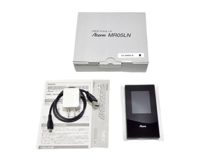 【箱付き】NEC Aterm MR05LN LTEモバイルルータ ブラック ACアダプター 取扱説明書付き 005FSZI64