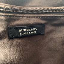 1円 【美品 稀品】 BurberryBlackLabel バーバリーブラックレーベル トートバッグ ビジネスバッグ ホース ライン 金具 メンズ A4◎ レザー_画像9