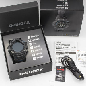 【美品】G-SHOCK G-SQUAD PRO GSW-H1000-1JR 腕時計 スマートウォッチ カシオ ジーショック ジースクワッド プロ CASIO 本体