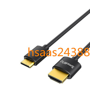 SmallRig ハイスピードHDMI ケーブル 極細 プロビデオ用 Micro HDMI to Full HDMIケーブル (55cm)-3043 