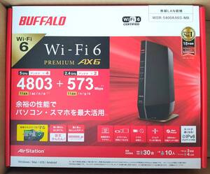 BUFFALO バッファロー Wi-Fiルーター WSR-5400AX6S-MB マットブラック Wi-Fi 6 新品未開封