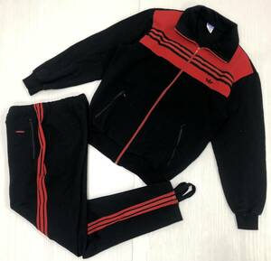 70s~80s Vintage west Germany tag Descente made # Adidas #to ref . il badge jersey pants jersey setup 