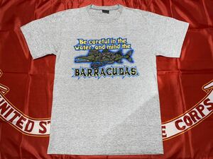 新品未使用　made in USA USMC BARRACUDAS コットンTシャツ　Mサイズ