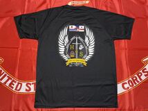 中古美品　made in USA USMC WARLORDS H&S 速乾Tシャツ　Lサイズ　ブラック_画像4