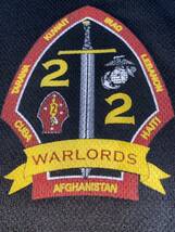 中古美品　made in USA USMC WARLORDS H&S 速乾Tシャツ　Lサイズ　ブラック_画像2