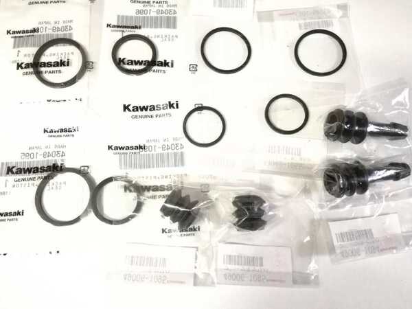 ペイペイ KAWASAKI 純正 ZRX400 フロント ブレーキ キャリパー ピストン オイル シール セット ZRX400 2型