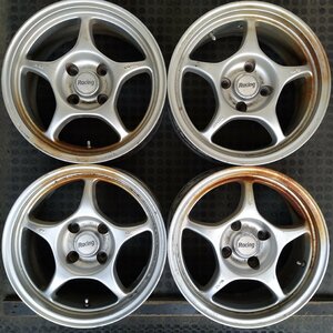 管理番号：W3-293【4本価額】【16×7J 4x114.3 ET+35 ハブ66】ENKEI RACING 旧車等・店頭直接引取・購入・下取可能