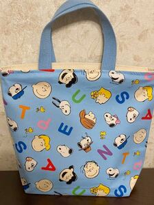 ミニトートバック 　エコバック　サブバック　お散歩バック　 ハンドメイド　スヌーピー　SNOOPY