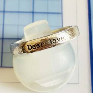 中古　Deer love 925シルバー銀製　指輪リング　サイズ約＃13　No.X7