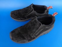 11155■最高級 MERRELL MIDNIGHT JUNGLEMOC メレル ミッドナイト ジャングル モック スエード 黒 ウィメンズ US 8 25 cm くらい_画像1