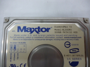 APL　Maxtor　DiamondMax10　6L300R0　300GB　HDD　#22884