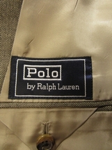美品 ラルフローレン Polo by Ralph Lauren メンズ ウール ジャケット A4 S程度 シャークスキン 日本製_画像3