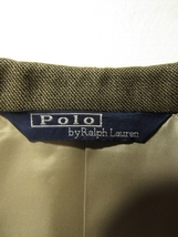 美品 ラルフローレン Polo by Ralph Lauren メンズ ウール ジャケット A4 S程度 シャークスキン 日本製_画像4