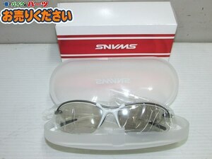 ●展示品 スワンズ SWANS★SA-512 サングラス エアレス ウェイブ ミラーレンズモデル 99.9%UVカット マットチタンシルバー×パールホワイト