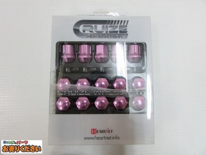 *CRUIZE*M12×P1.25 cold interval forged aluminium wheel nut pink 28mm 19HEX 16 piece SET lock nut 4 piece attaching! taper 60°* cruise 
