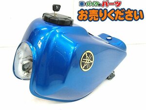 中古現状 ヤマハ TW200 ★ 純正 ガソリンタンク フューエルタンク ブルー タンクキャップ キー1本 コック付