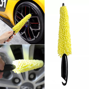  wheel brush cleaning steering wheel attaching car tire cleaning car wash brush microfibre 