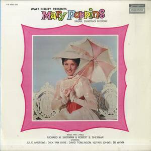 A00507322/LP/ジュリー・アンドリュース「メリー・ポピンズ Walt Disney Presents Mary Poppins OST (1965年・YS-480-DS・サントラ・ミュ