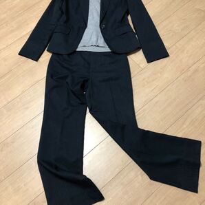 パンツスーツ 紺色 合服(春秋用)裏地付き