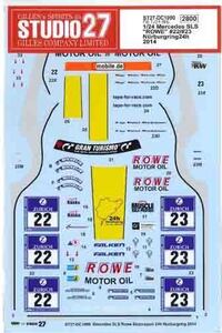 【STUDIO27】1/24 SLS ROWE #22/#23 Nurburgring24h 2014 デカール