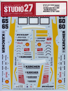 【STUDIO27】1/24 190E AGM-Karcher #60/#65 '90 デカール