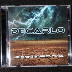 美品 U.S/AOR.メロディックロック[DECARLO]デカルロ[LIGHTNING STRIKES TWICE]輸入盤 CD[FR CD 1007]