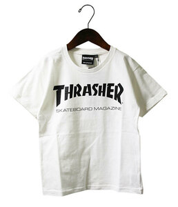 Thrasher (スラッシャー) JP キッズ Tシャツ 子供 Kids Mag Logo T-Shirt White ストリート スケボー SKATE SK8 スケートボード