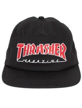 Thrasher (スラッシャー) US キャップ スナップバックハット 帽子 Outline Snap-Back Hat Black スケボー SK8 SKATE スケートボード_画像2