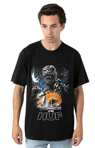 Huf x Godzilla (ハフ) ゴジラ Tシャツ Godzilla Tour T-Shirt Black スケボー スケートボード