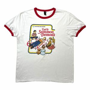 00s Dark Humor Vintage Ringer Tee Tシャツ リンガー アート 企業 テック 映画 ムービー アニメ ホラー バンド ビンテージ ヴィンテージ