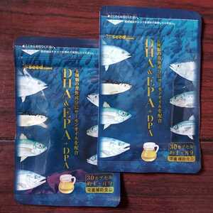 ［即決・総理無料］DHA & EPA ＋ DPA☆1か月分2袋　2か月分☆6種の青魚成分　サーモンオイル　オメガ3☆シードコムス　健康食品