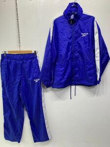 Reebok/リーボック　ナイロン　ウェア　上下セット　青／ブルー　薄着　Mサイズ　スポーツ　G994