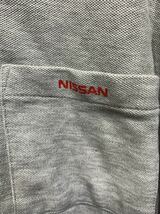 NISSAN/日産 　上下セット　 灰/グレーメンズMサイズ　相当　ポロシャツ　夏服　レア　制服　ユニホーム　社員　従業員　G1023_画像4