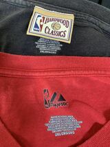 バスケットボール　NBA　Tシャツ　二枚セット　Majestic　2XL　黒／ブラック　赤／レッド　スポーツ 　　G1053洗濯済み_画像8