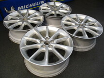 A:レクサスCT純正 17×7J+45 LEXUS/プリウス/ウィッシュ/カローラスポーツ/ツーリング/ラクティス/シエンタ/トヨタ車純正流用/スタッドレス_画像2