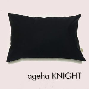 Lサイズ枕カバー ageha KNIGHT 白黒銀パイピング ピローケース 50×70cm
