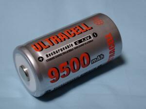 高容量 単二乾電池 充電池 Ni-MH 9500mAh Ultra cell C