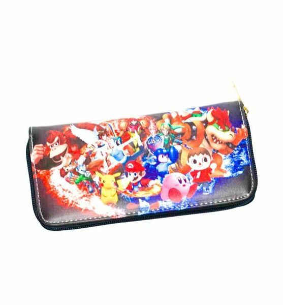 財布 サイフ　大乱闘スマッシュブラザーズ　星のカービィ　リンク　サムス　Nintendo Switch　長財布 グッズ