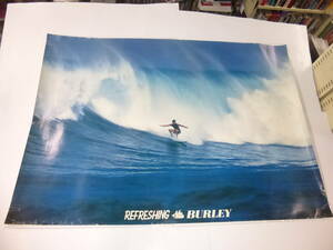 100/（457）サーフィン　B1ポスター　PEFRESHING　BURLEY　サーファー