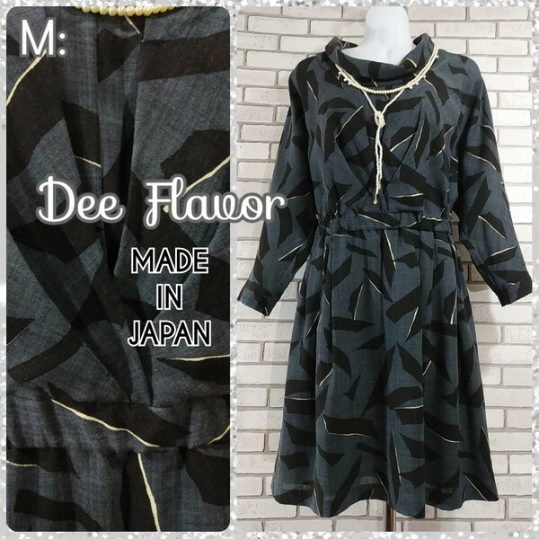 M：ワンピース・日本製／Dee Flavor★超美品★グレー系